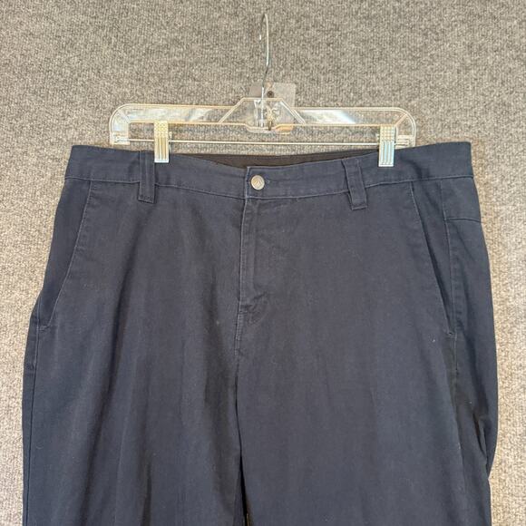 Volcom Pants Mens 36 Blue Chino Straight Leg Casual Comfort Belt Loops Pockets - Picture 3 of 10